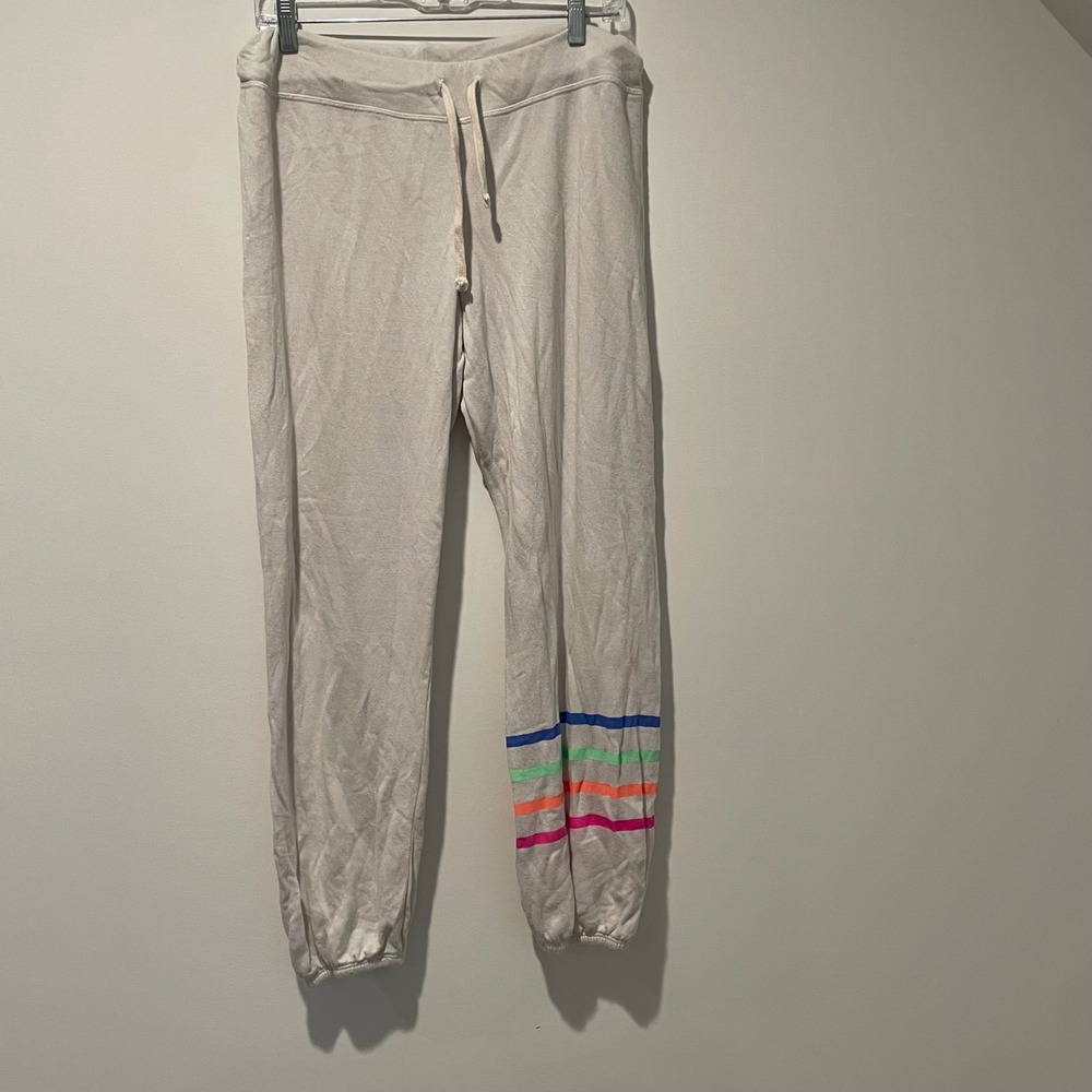 SUNDRY Women's Joggers Sweatpants Size 1 Striped Casual Lounge Athleisure